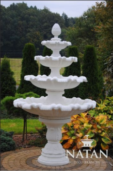 Springbrunnen Garten Teich Brunnen 218cm Steinbrunnen Gartenbrunnen Fontaine Neu